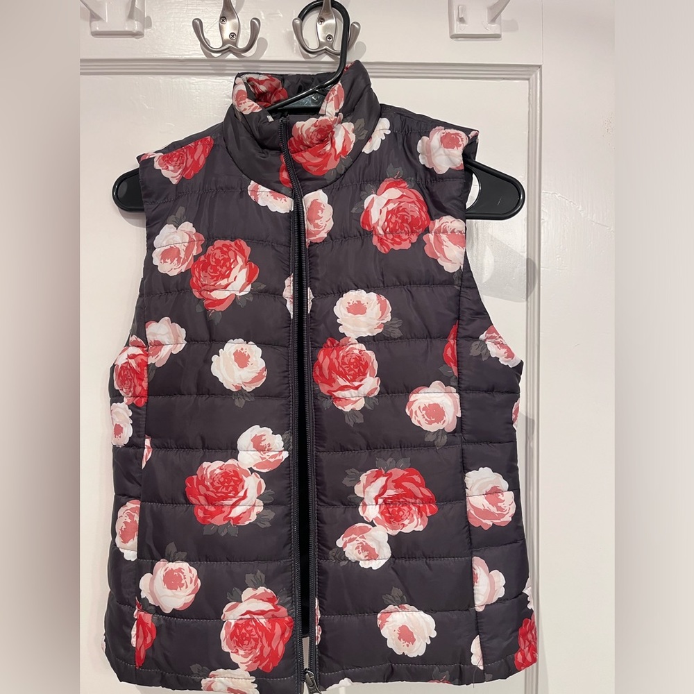Loft. Anne Taylor Floral Vest